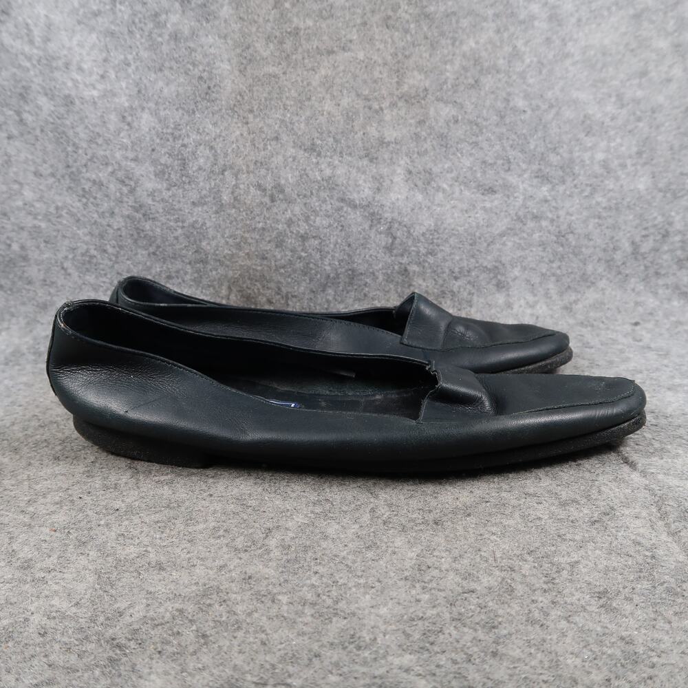 Karen Scott Shoes Womens 8.5 Loafers Flats Slip On Leather Classic Retro Black